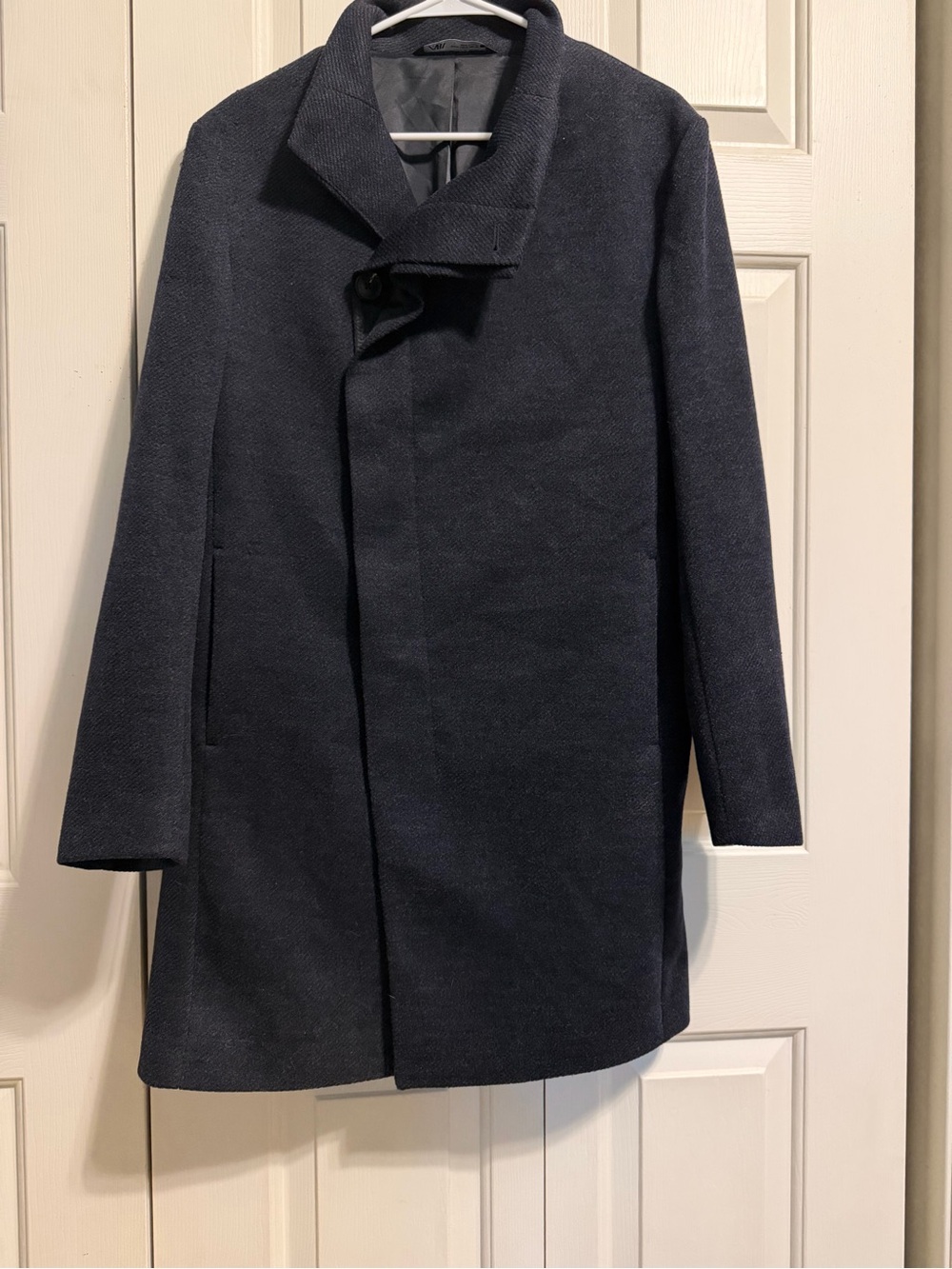 Zara Navy Double breasted coat size M